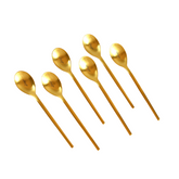 طقم ملاعق 6 قطع - ذهبي